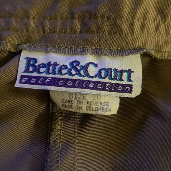 Bette & Court Golf Tennis Athletic Bermuda Tan Shorts Size 20 - Picture 11 of 15
